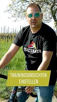 Trainingsansichten einstellen