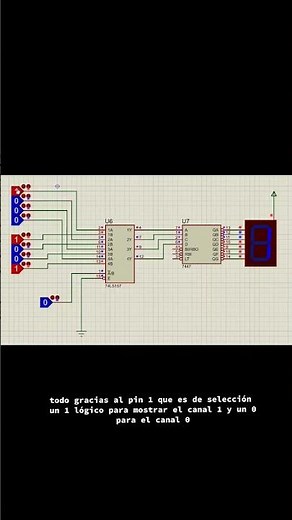 74ls157 multiplexor proteus#arduinos #electronics