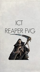 ICT REAPER FVG 👇. Save for later! A Reaper/Inversion Fair Value Gap (iFVG) occurs when a Fair Value Gap (FVG) is violated or closed. It indicates that price is likely to continue in the direction that disrespected the FVG. To utilize The Reaper, wait for it to be disrespected or closed, then consider taking trades at the consequent encroachment (50% of FVG) of the Reaper FVG A high probability Reaper FVG typically forms after a sweep of liquidity into a Higher Time Frame (HTF) Premium Discount 