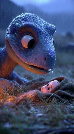 Baby dino heard a cry… and everything changed