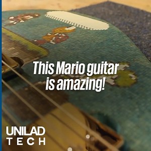 Building a Super Mario Guitar from 10,000 lollipop sticks... The end result is incredible 😍🎸 | UNILAD Tech