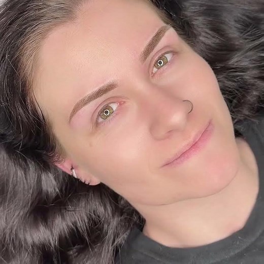 Soft Natural Ombre Brows – Permanent Makeup Transformation