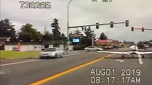 Incredible. Watch this pilot make an emergency landing on SR 7 in Pierce County, Washington. The moment was caught on a WSP trooper's dash cam video. Amazingly, no one was hurt. https://on.wkyc.com/2Oz7QTI | WKYC Channel 3 - Cleveland