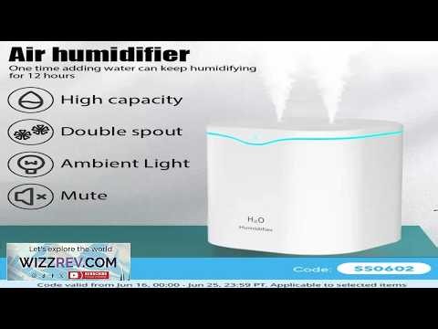 2000ML USB Air Humidifier Double Spray Port Essential Oil Aromatherapy Diffuser Cool