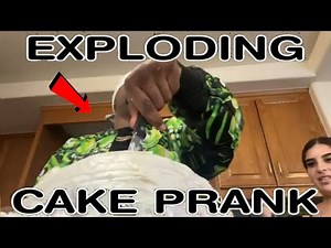 EXPLODING BIRTHDAY CAKE PRANK (Feat. My Girlfriend)