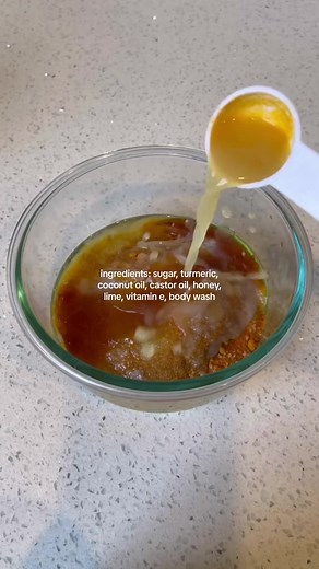 DIY Turmeric Honey Sugar Scrub for Hyperpigmentation