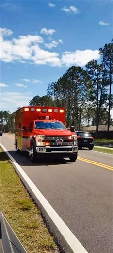 FCFR Rescue 55 Responding code 3 Read description #flaglercounty #ambulance #responding #code3