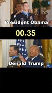 Trump Clasping Medal VS Four Former Presidents Doing the Same #uspolitics