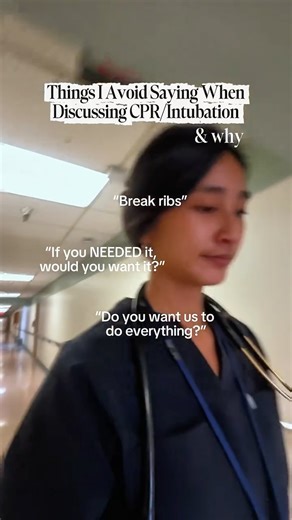 Kelly Cheung, MD | Geriatrics & Palliative on Instagram: "PSA for my med students and residents!! 1. Breaking ribs can be seen by patients as a way to scare them into a decision - even though we are coming from a good place! Try bringing up the death/dying convo sooner if there is a concern it would harm more than benefit and leave out the graphic details (unless absolutely necessary in some cases) 🙈 2. Many patients will think “well if I or mom NEEDED it, then of course we would want it” Try a