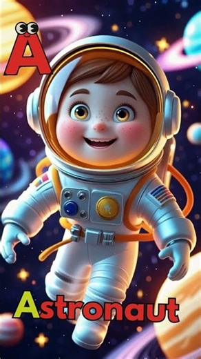 A is for Apple A-Words Learning Song for Kids l Alphabet Shorts #preschool #nurseryrhymes