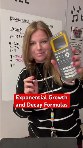 Exponential growth and decay formulas #math #iteachalgebra #algebra #mathematics