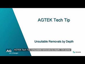 Tech Tip | Unsuitable Removals by Depth