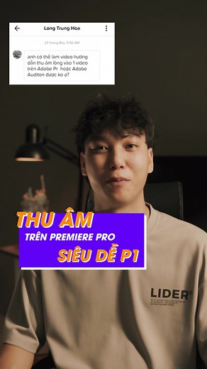 Cách thu âm voice thoại trên Premiere Pro P1 #maophan #editor #recording #premiere #howto #foryou #learnontiktok #editing #voice #fypシ #xuhuong