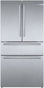 Bosch 800 Series 20.5 Cu. Ft. Counter-Depth 4-Door Refrigerator 36-Inch Wide in Stainless Steel - B36CL80SNS