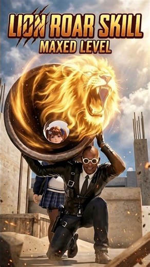 Lion roar skill 🦁 #shorts #funny #gaming #funimationcf
