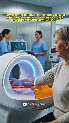 This Machine Checks Blood Pressure Without a Cuff! #bloodpressure #medicaltechnology #shorts