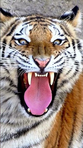 Aggressive TIGER roaring with SOUND effect 🦁 | Tiger Roars Loudly #tigerroar #wildanimals #wildtiger