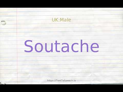 How to pronounce soutache
