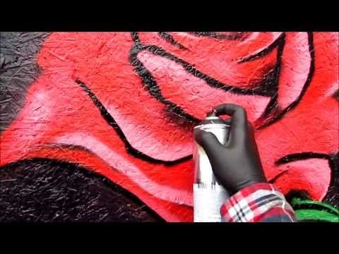 How To Paint A Rose In Spray Paint