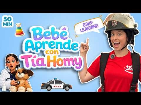 Aprende con Tía Homy – Las Profesiones para Niños | Primeras Palabras para Bebés | First Words