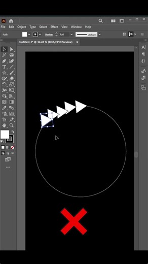 Adobe Illustrator Rotation Tool || Simple but Powerful#adobeillustrator #shortvideo