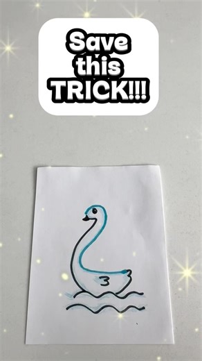 How To Draw A Swan From A Number 2! 🦢 Easy Drawing Trick