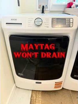 Maytag Won't Drain? No Filter access? Clean The Filter Like This #washer