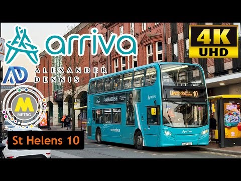 [Arriva Bus Merseyside: 10 Liverpool to St Helens, Kensington, Old Swan, Page Moss, Eccleston Park]