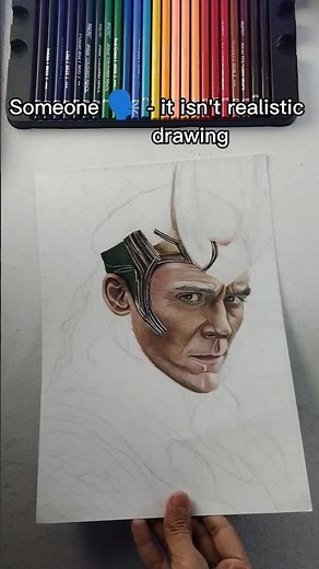 realistic drawing 🤡 #shorts #youtubeshorts #drawing #art #loki #marveldrawing