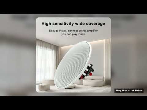 Top Rated 5Inch High fidelity Ceiling Speaker Perfect For Office Living Room Bathroom Passive Spea