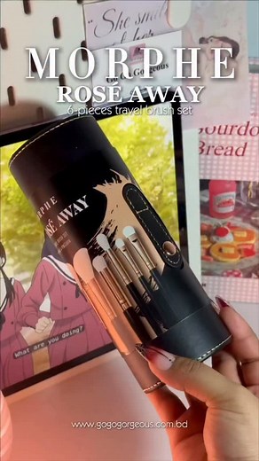 Ready, set, rosé! 🍷💖 The Morphe Rosé Away 6-Piece Travel Brush Set is your glam-to-go essential — featuring soft, high-performing brushes packed in a chic travel case. Perfect for flawless looks wherever you glow ✨ | Go Go Gorgeous