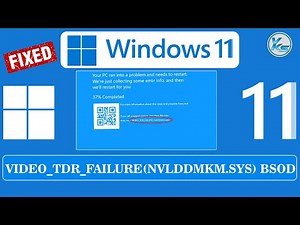 ✅ How To Fix VIDEO_TDR_FAILURE (nvlddmkm.sys) BSOD in Windows 11