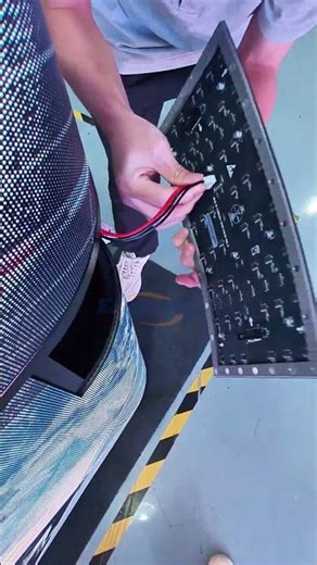 Reception desk LED display! #ledscreen #leddisplay #eagerled #ledmodule #fixledlights