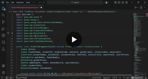 My Student management system Java Project | Abhisheak Yadav