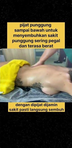 pijat punggung sampai bawah untuk menyembuhkan sakit punggung terasa berat #abj #pijat #sports