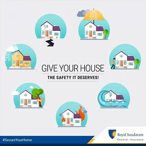 41K views · 11 reactions | Disasters don’t give an alarm before they strike your beloved home! Get Royal Sundaram’s comprehensive cover to protect your house from natural calamities. Click here to know more: https://bit.ly/2JZbvEs #SecureYourHome | Royal Sundaram | Facebook