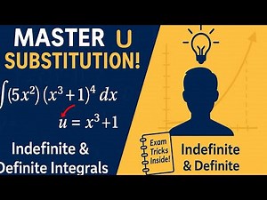 Master Integration by Substitution (U-Sub) | Indefinite & Definite Integral Practice