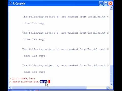 R project tutorial: simple linear regression