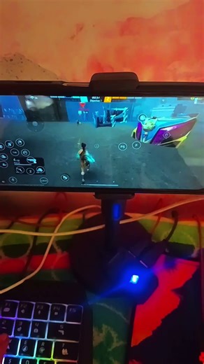 PC ❌ mobile gaming setup 🎮✅# keyboard mouse setup 💯🔥#freefiregameplay #ffshorts #gamingmobilegame