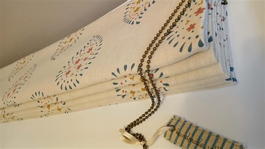 Susie Watson Blue Salcombe Malathi Linen Made to Measure Interlined Roman Blind - Etsy