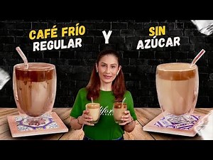 Café frío SIN AZÚCAR para bajar de peso – 2 formas de prepararlo como en cafetería en casa