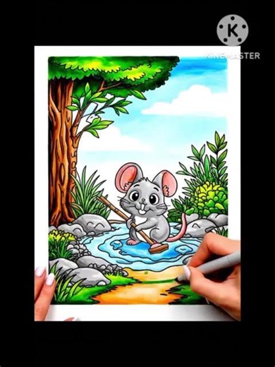 Adorable Kawaii Animal Coloring Page | Relaxing Coloring Book Video