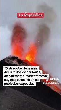 More than a million people would be in danger if the Misti Volcano erupted. #shorts