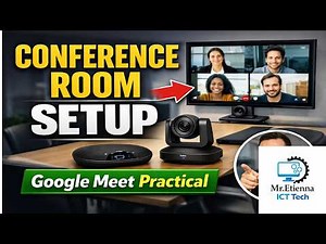 Video Conference Room Setup Tutorial | Google Meet Practical with Voice Explanation