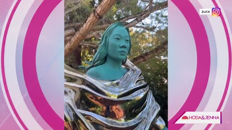 Mark Zuckerberg surprises his wife with 7-foot statue of her