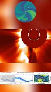 🌞🔥 M4.47 Solar Flare and CME Eruption 🔥🌞 A strong M4.47 solar flare erupted on April 18 from just behind the Sun’s southeastern limb. It launched a dense coronal mass ejection heading south, away from Earth. The source region hasn’t rotated into view yet but is already showing signs of high activity. As it moves into an Earth-facing position over the next few days, the chance for more flares increases. Footage shows the eruption and plasma blast clearly. Even partially hidden, this flare pac