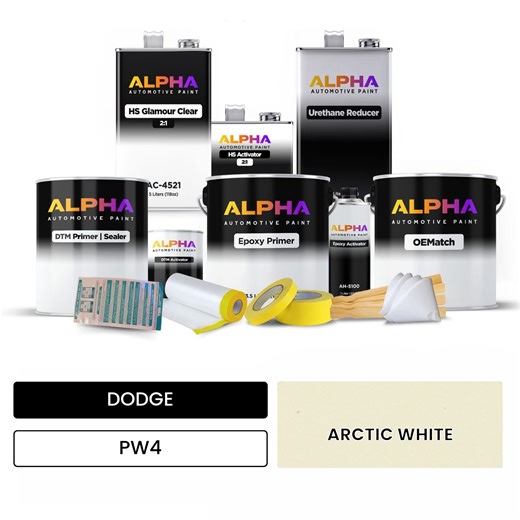 DODGE ARCTIC WHITE PW4 | OEMatch Automotive Vehicle Panit Kit