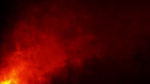 Loop orange smoke cloud flow to top right