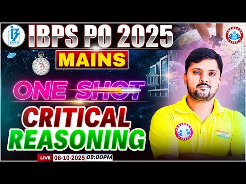IBPS PO Mains Reasoning Class | IBPS PO Mains Reasoning One Shot | IBPS PO Critical Reasoning Class