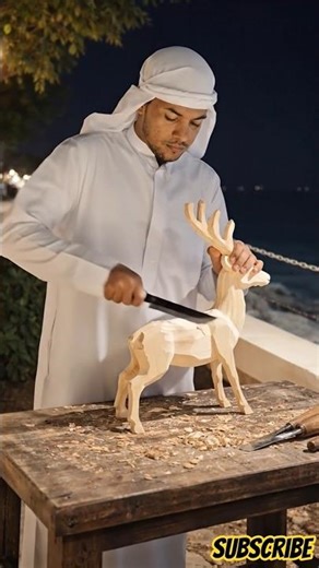 He Made a Deer from One Piece of Wood 😲 | Handmade Wood Carving | Satisfying Craft